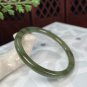 Natural Certificated Icy Green Lake Hetian Nephrite Thin Round Bangle 52MM