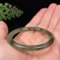 Natural Certificated Icy Green Lake Hetian Nephrite Thin Round Bangle 52MM
