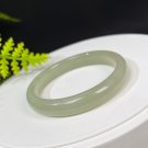 Natural Certificated Green Lake Hetian Nephrite Bangle 53+MM