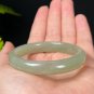 Natural Certificated Green Lake Hetian Nephrite Bangle 53+MM