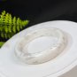 Natural Certificated Smoky White Hetian Nephrite Bangle 59MM