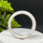 Natural Certificated Smoky White Hetian Nephrite Bangle 59MM