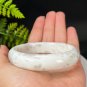 Natural Certificated Smoky White Hetian Nephrite Bangle 59MM
