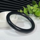 Natural Certificated Collectible Black Mutton Fat Hetian Nephrite Bangle 59MM