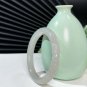 Natural Certified Smoky Gray Floating Sugar Two Dragons with Ball Hetian Nephrite Bangle 55+MM