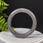 Natural Certificated Smoky Purple Hetian Nephrite Round Bangle 59MM