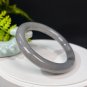 Natural Certificated Smoky Purple Hetian Nephrite Round Bangle 59MM