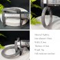 Natural Certificated Smoky Purple Hetian Nephrite Round Bangle 59MM