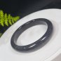 Natural Certificated Grape Smoky Purple Hetian Nephrite Bangle 58MM