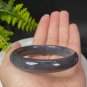 Natural Certificated Grape Smoky Purple Hetian Nephrite Bangle 58MM