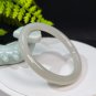 Natural Certificated Mutton Fat Floating Smoky Purple Hetian Nephrite Bangle 57MM
