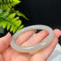 Natural Certificated Mutton Fat Floating Smoky Purple Hetian Nephrite Bangle 57MM