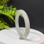 Natural Certificated Gradient Smoky Grey Hetian Nephrite Bangle 56MM