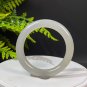 Natural Certificated Gradient Smoky Grey Hetian Nephrite Bangle 56MM