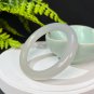 Natural Certificated Gradient Smoky Grey Hetian Nephrite Bangle 56MM