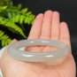 Natural Certificated Gradient Smoky Grey Hetian Nephrite Bangle 56MM