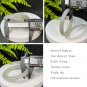 Natural Certificated Gradient Smoky Grey Hetian Nephrite Bangle 56MM