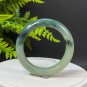 Rare Natural Certificated Green Lake Floating Flower Hetian Nephrite Bangle 55MM