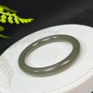 Natural Certificated Green Lake Hetian Nephrite Bangle 58MM