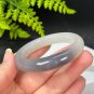 Natural Certificated Gradient Smoky Purple Hetian Nephrite Bangle 50MM