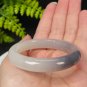 Natural Certificated Gradient Smoky Purple Hetian Nephrite Bangle 50MM