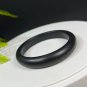 Natural Certificated Matte Black Mutton Fat Hetian Nephrite Bangle 53MM