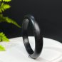 Natural Certificated Matte Black Mutton Fat Hetian Nephrite Bangle 53MM