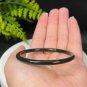 Natural Certificated Dark Green Jingle Hetian Nephrite Bangle 54MM