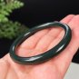 Natural Certificated Dark Green Round Hetian Nephrite Bangle 56MM