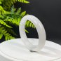 Natural Certificated Mutton Fat White Level Golden Silk Jade Bangle 54MM