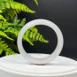 Natural Certificated Mutton Fat White Level Golden Silk Jade Bangle 54MM