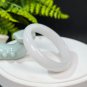 Natural Certificated Mutton Fat White Level Golden Silk Jade Bangle 54MM