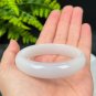 Natural Certificated Mutton Fat White Level Golden Silk Jade Bangle 54MM