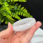 Natural Certificated Mutton Fat White Level Golden Silk Jade Bangle 54MM