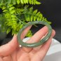 Natural Certificated Kiwi Fruit Green Hetian Nephrite Jasper Bangle 57+MM