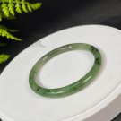Natural Certificated Kiwi Fruit Green Hetian Nephrite Jasper Bangle 58MM