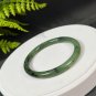 Natural Certificated Kiwi Fruit Green Hetian Nephrite Jasper Bangle 60MM