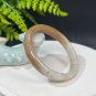 Natural Certificated Gradient Sugar White Hetian Nephrite Bangle 54MM