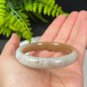 Natural Certificated Gradient Sugar White Hetian Nephrite Bangle 54MM