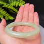 Natural Certificated Yellow Hetian Nephrite Bangle 59MM
