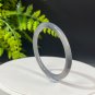 Natural Certificated Gradient Smoky Purple Hetian Nephrite Bangle 53+MM