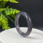 Natural Certificated Gradient Grape Smoky Purple Hetian Nephrite Bangle 51+MM
