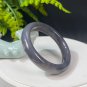Natural Certificated Gradient Grape Smoky Purple Hetian Nephrite Bangle 51+MM