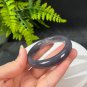 Natural Certificated Gradient Grape Smoky Purple Hetian Nephrite Bangle 51+MM
