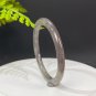 Natural Certificated Grape Purple Floating Twig Motifs Hetian Nephrite Bangle 57+MM