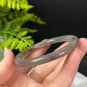 Natural Certificated Grape Purple Floating Twig Motifs Hetian Nephrite Bangle 57+MM