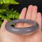 Natural Certificated Exquisite Smoky Purple Hetian Nephrite Bangle 55MM