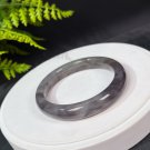 Natural Certificated Gradient Smoky Purple Hetian Nephrite Bangle 59MM