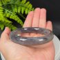 Natural Certificated Gradient Smoky Purple Hetian Nephrite Bangle 59MM