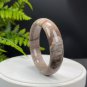 Silicified Jade Bangle 60+MM Porcelain Luster Crystallization Multicolored Celestial Eyes